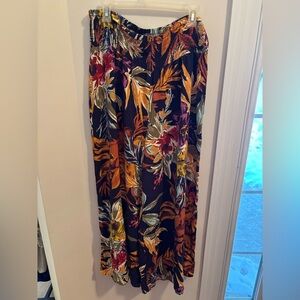 NWT VINCE CAMUTO WIDE LEGGED Floral Printed Pants 1X